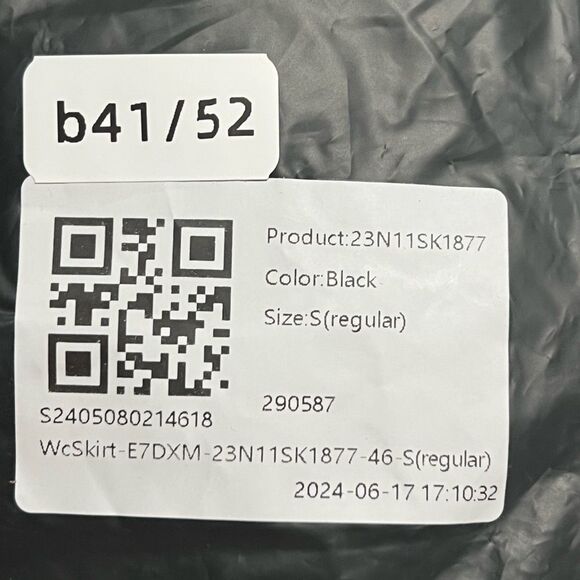 Halara High Waisted 2-in-1 Split Mini Work Skirt in Black Size S NWT - Picture 11 of 11